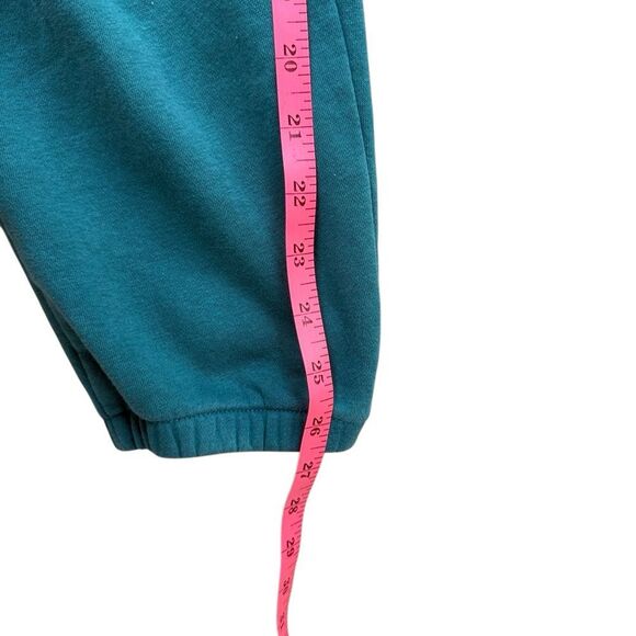 GAP logo Fleece Jogger Sweatpants Teal Medium - Picture 9 of 9